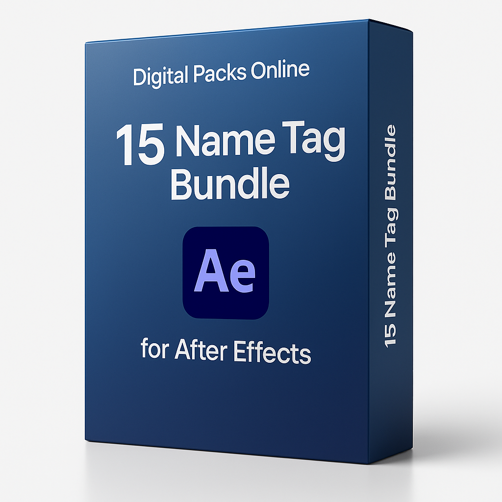 15 Name Tag Bundle for After Effects