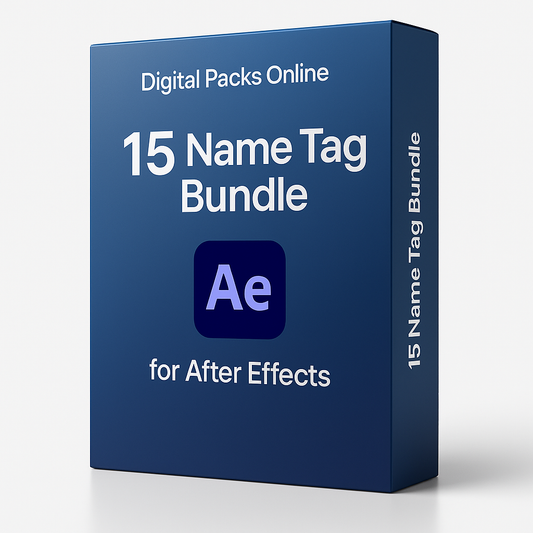15 Name Tag Bundle for After Effects