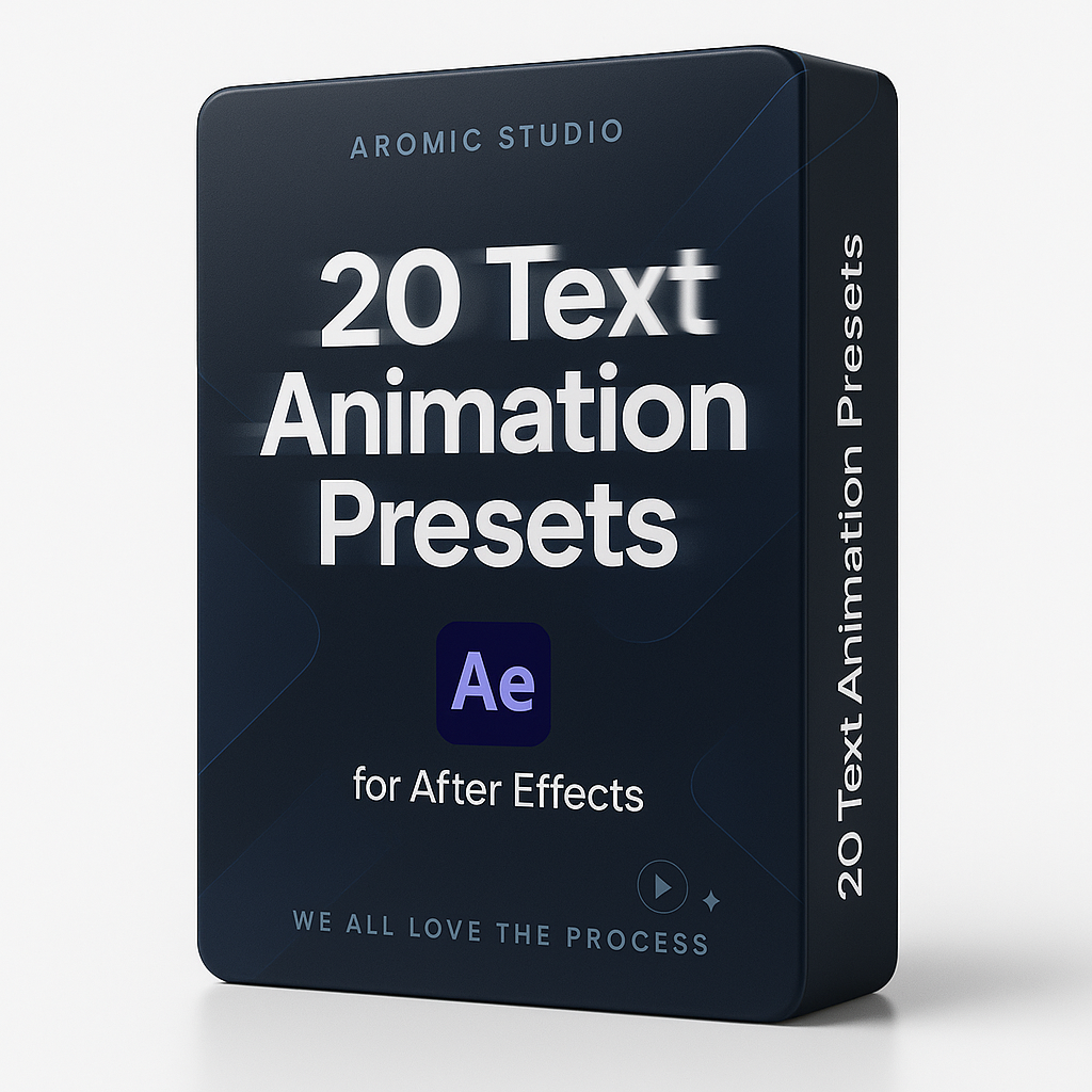 20 Text Animation Presets for After Effects
