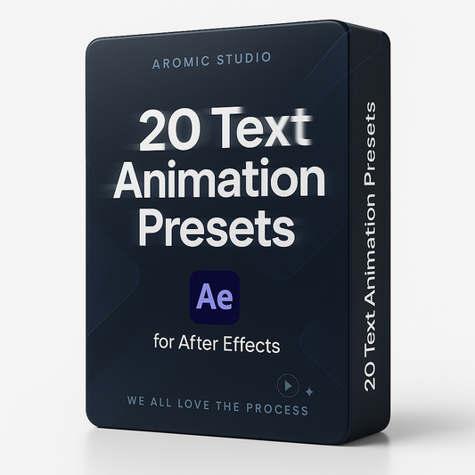 20 Text Animation Presets for After Effects